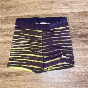 Nike pro running shorts. Spandex. Size M.